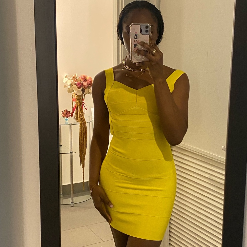 Yellow Bodycon Dress